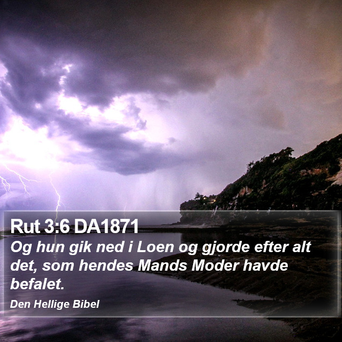 Rut 3:6 DA1871 Bible Study