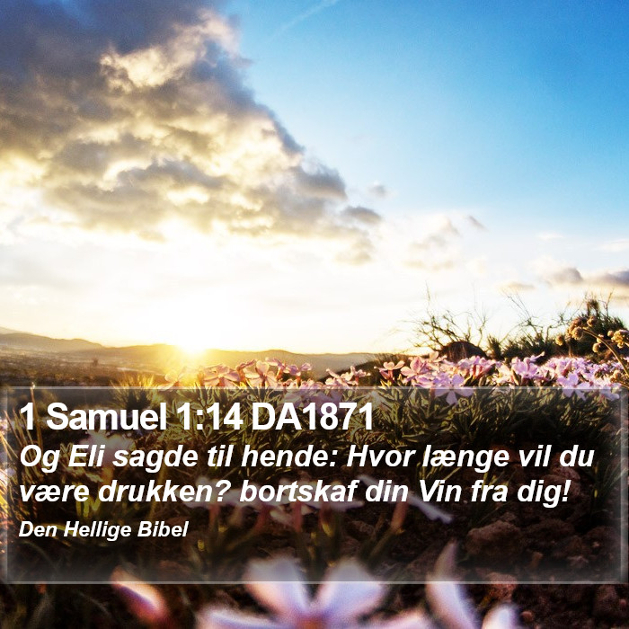 1 Samuel 1:14 DA1871 Bible Study