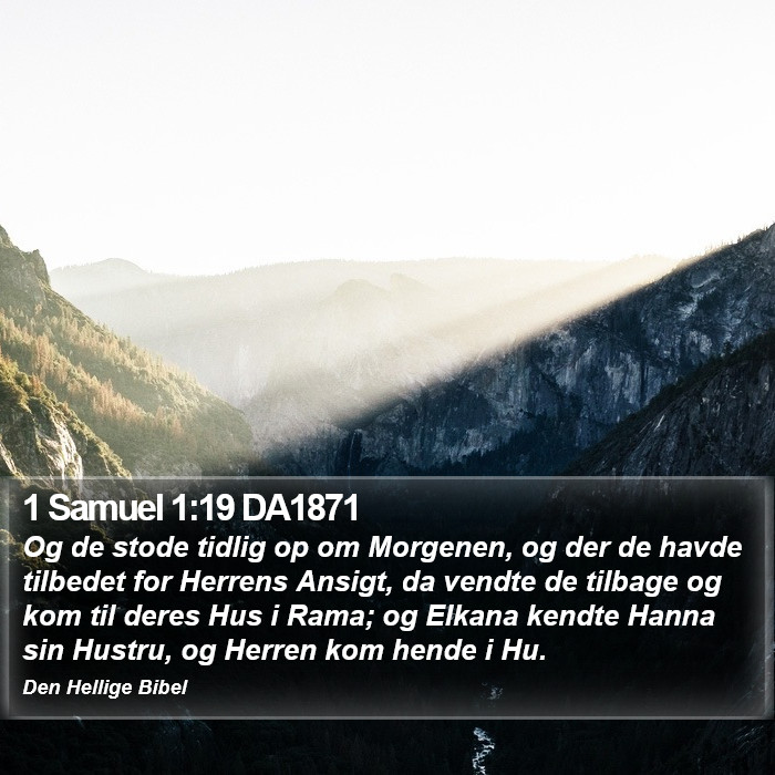 1 Samuel 1:19 DA1871 Bible Study