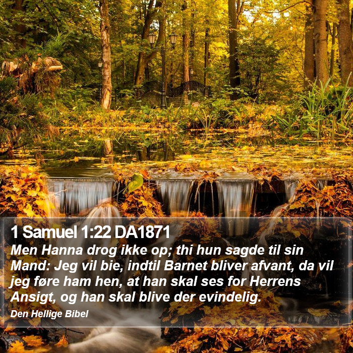 1 Samuel 1:22 DA1871 Bible Study