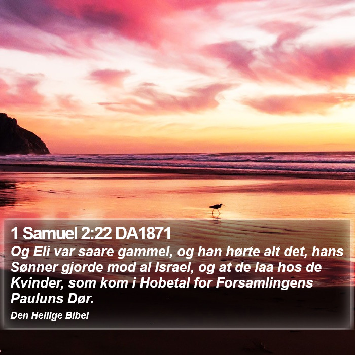 1 Samuel 2:22 DA1871 Bible Study