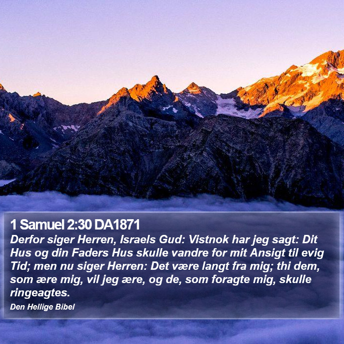 1 Samuel 2:30 DA1871 Bible Study