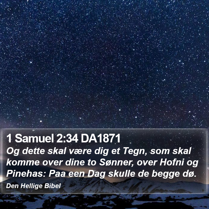 1 Samuel 2:34 DA1871 Bible Study