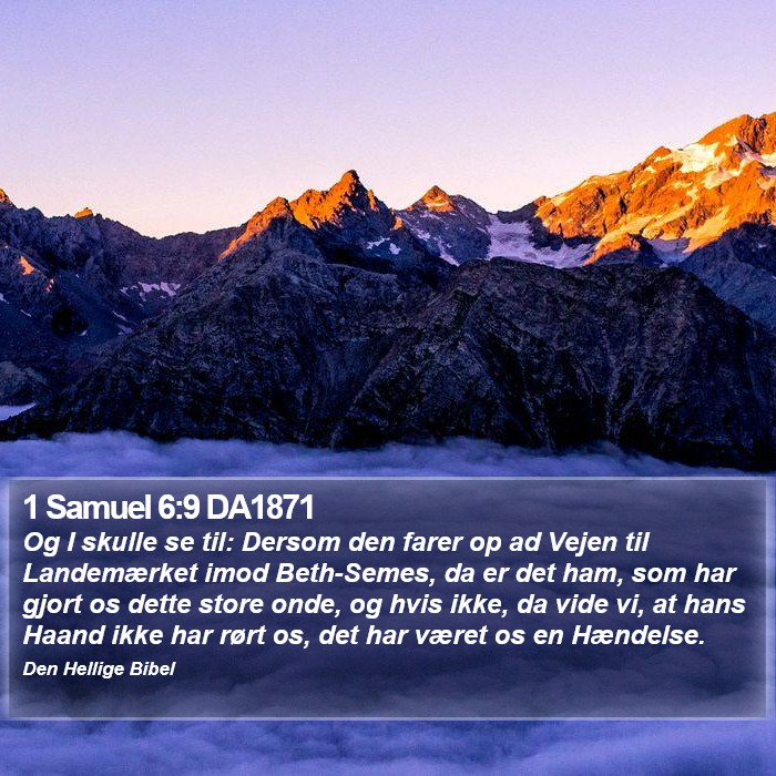 1 Samuel 6:9 DA1871 Bible Study