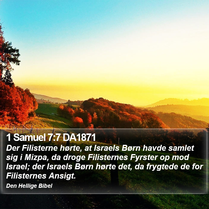 1 Samuel 7:7 DA1871 Bible Study