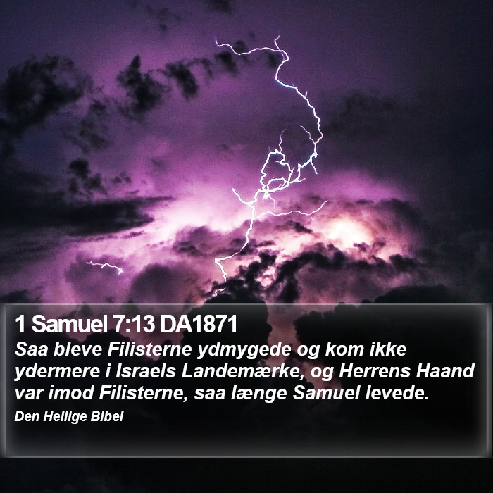 1 Samuel 7:13 DA1871 Bible Study