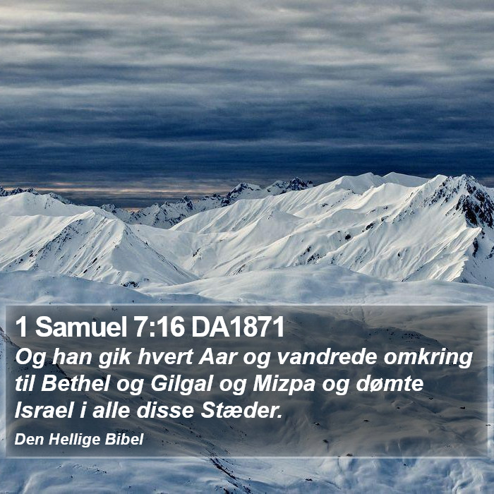 1 Samuel 7:16 DA1871 Bible Study