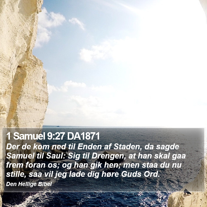 1 Samuel 9:27 DA1871 Bible Study