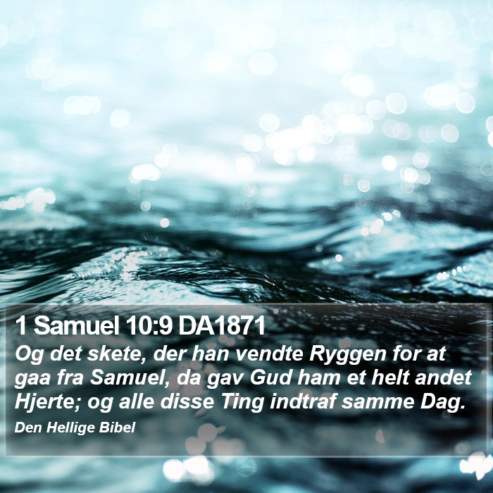 1 Samuel 10:9 DA1871 Bible Study