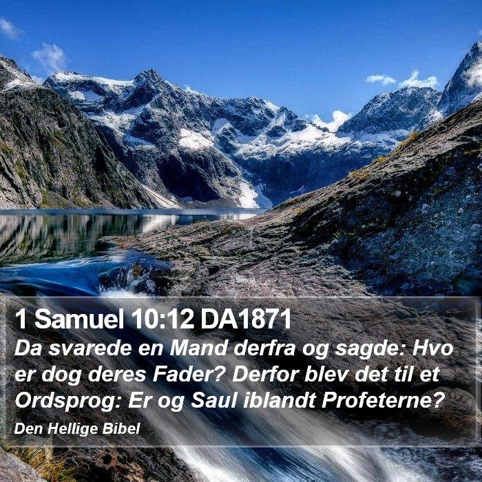 1 Samuel 10:12 DA1871 Bible Study