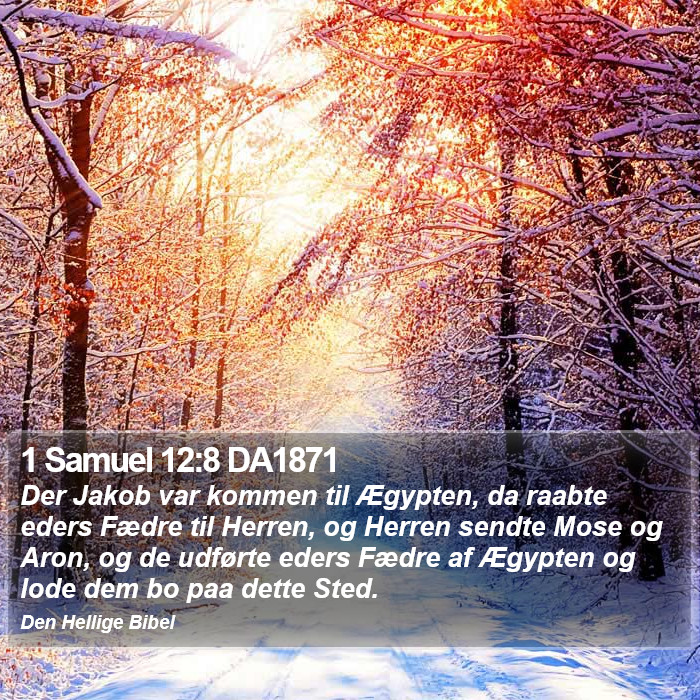 1 Samuel 12:8 DA1871 Bible Study