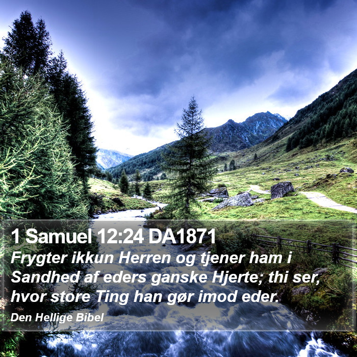 1 Samuel 12:24 DA1871 Bible Study