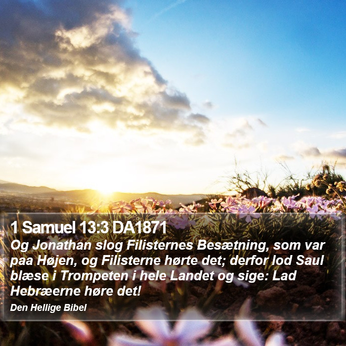 1 Samuel 13:3 DA1871 Bible Study