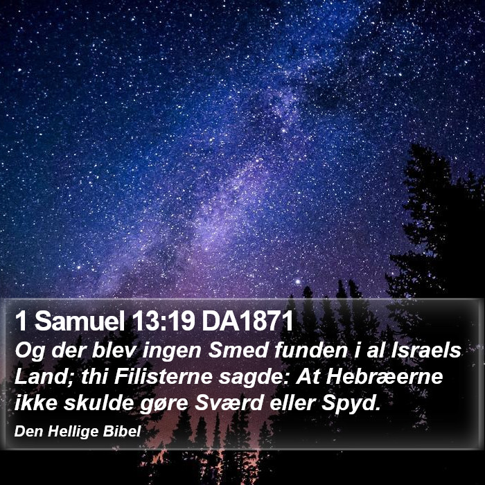 1 Samuel 13:19 DA1871 Bible Study