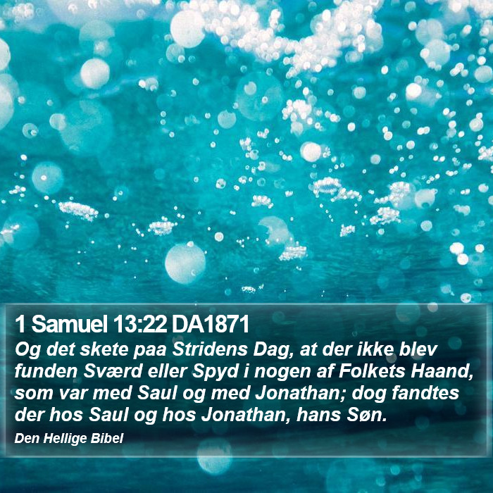 1 Samuel 13:22 DA1871 Bible Study