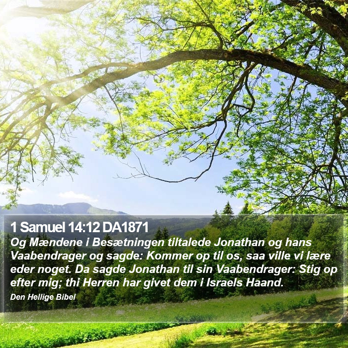 1 Samuel 14:12 DA1871 Bible Study