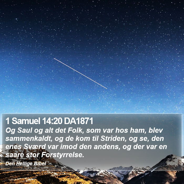 1 Samuel 14:20 DA1871 Bible Study