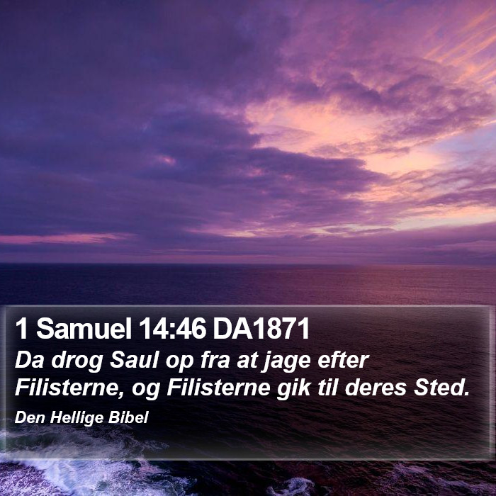 1 Samuel 14:46 DA1871 Bible Study