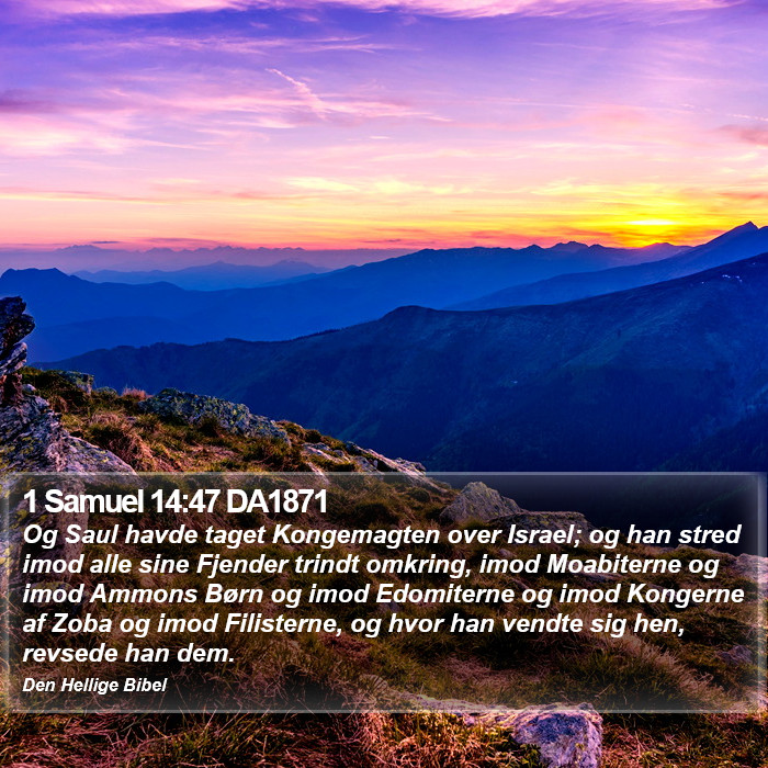 1 Samuel 14:47 DA1871 Bible Study