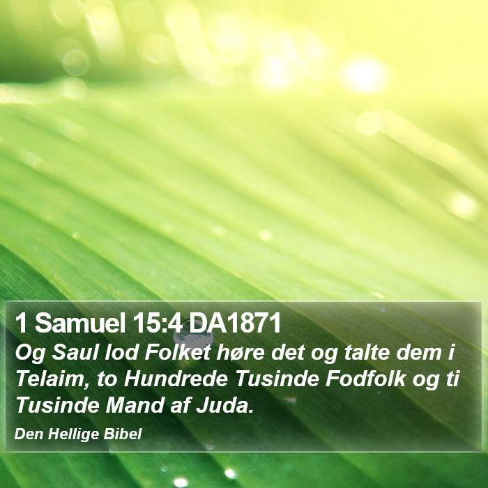 1 Samuel 15:4 DA1871 Bible Study