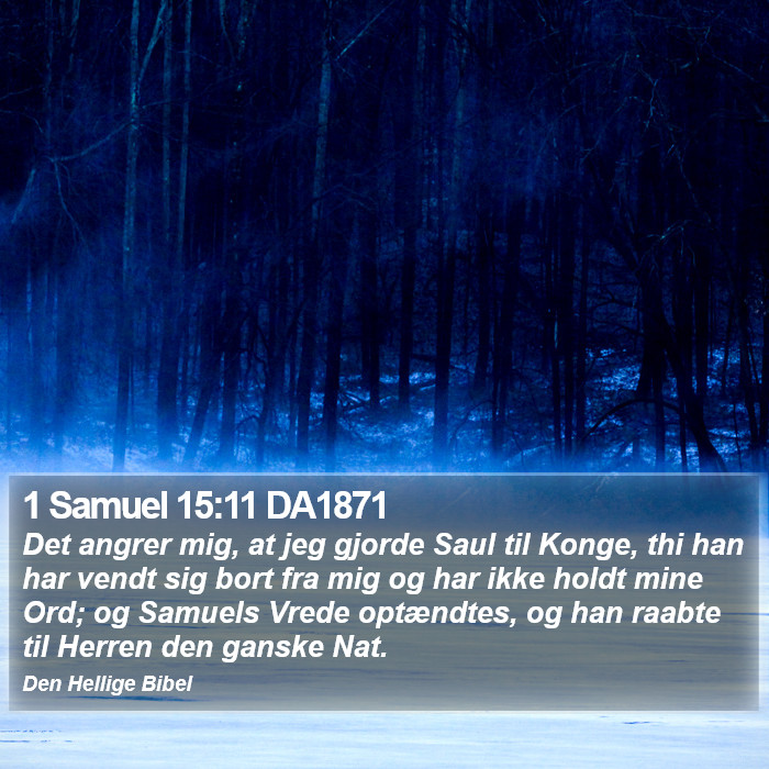 1 Samuel 15:11 DA1871 Bible Study