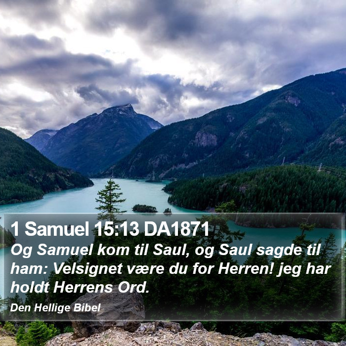 1 Samuel 15:13 DA1871 Bible Study