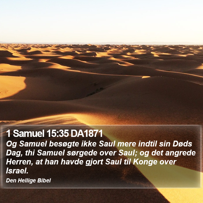 1 Samuel 15:35 DA1871 Bible Study