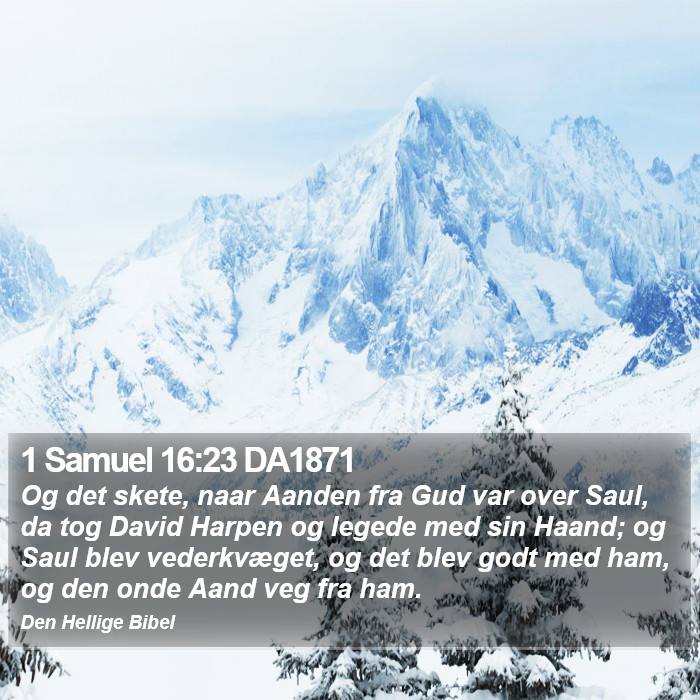 1 Samuel 16:23 DA1871 Bible Study