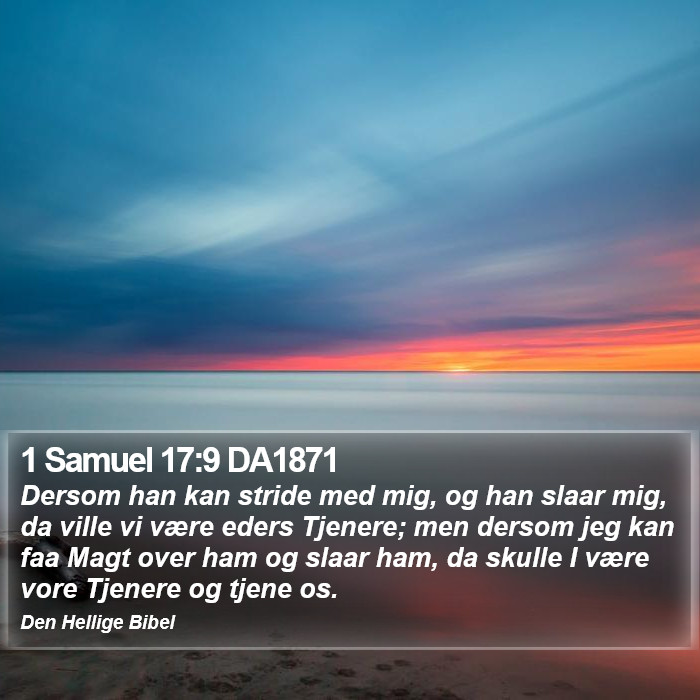 1 Samuel 17:9 DA1871 Bible Study