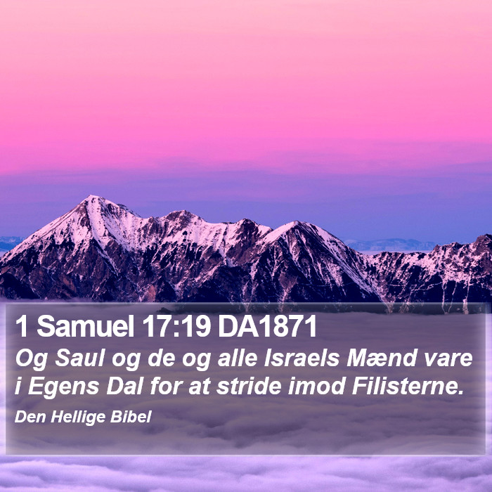 1 Samuel 17:19 DA1871 Bible Study