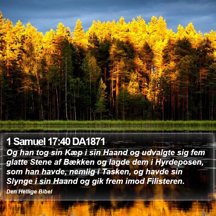 1 Samuel 17:40 DA1871 Bible Study