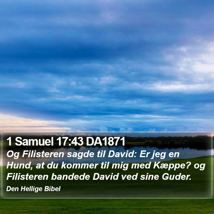 1 Samuel 17:43 DA1871 Bible Study