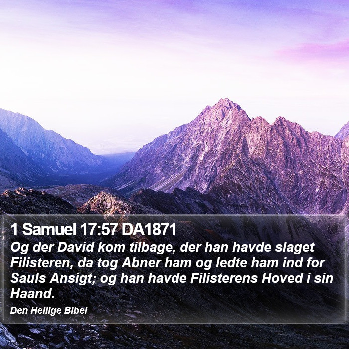 1 Samuel 17:57 DA1871 Bible Study