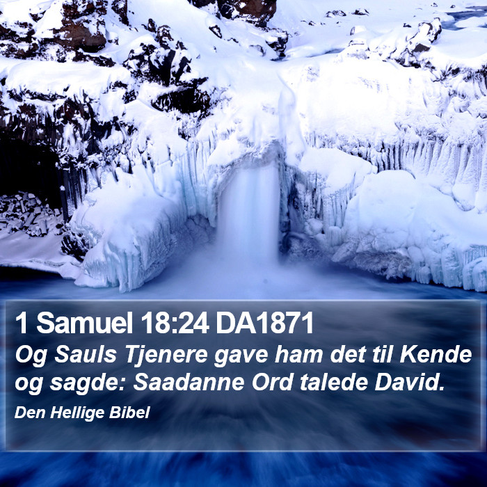 1 Samuel 18:24 DA1871 Bible Study