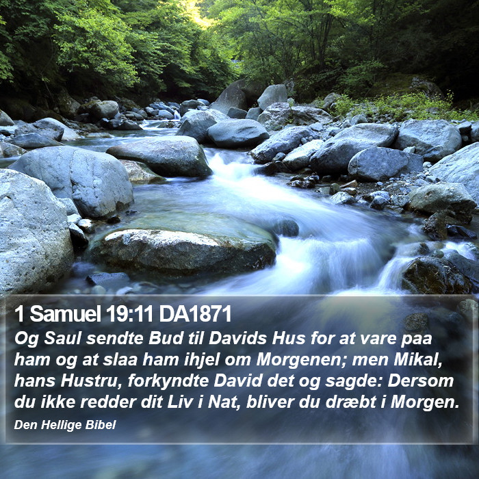 1 Samuel 19:11 DA1871 Bible Study
