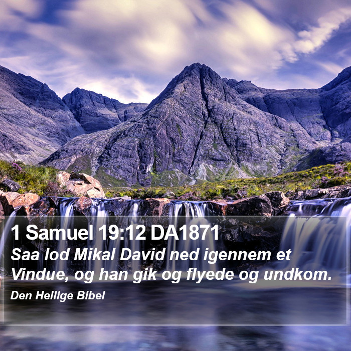 1 Samuel 19:12 DA1871 Bible Study