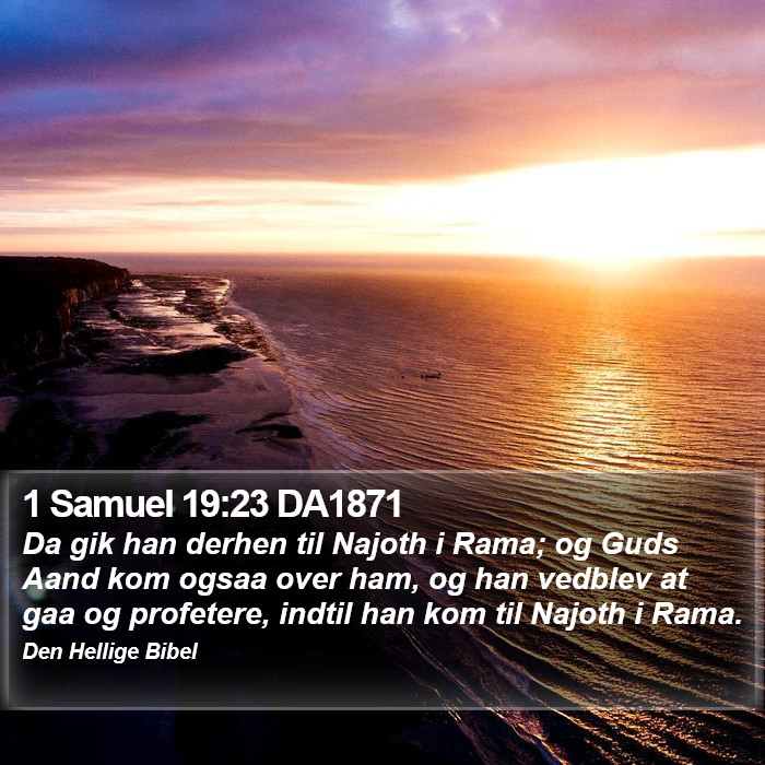 1 Samuel 19:23 DA1871 Bible Study
