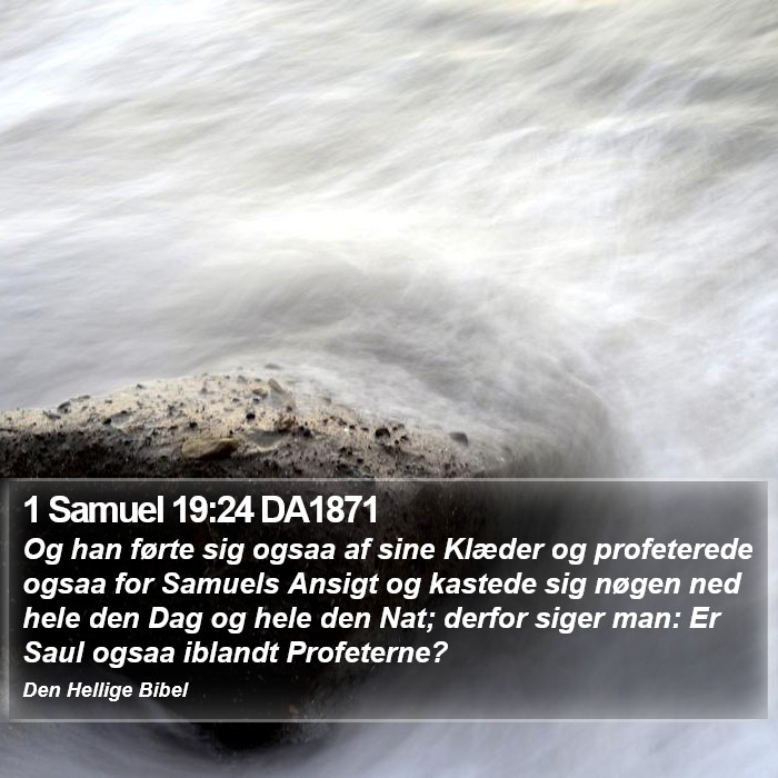 1 Samuel 19:24 DA1871 Bible Study
