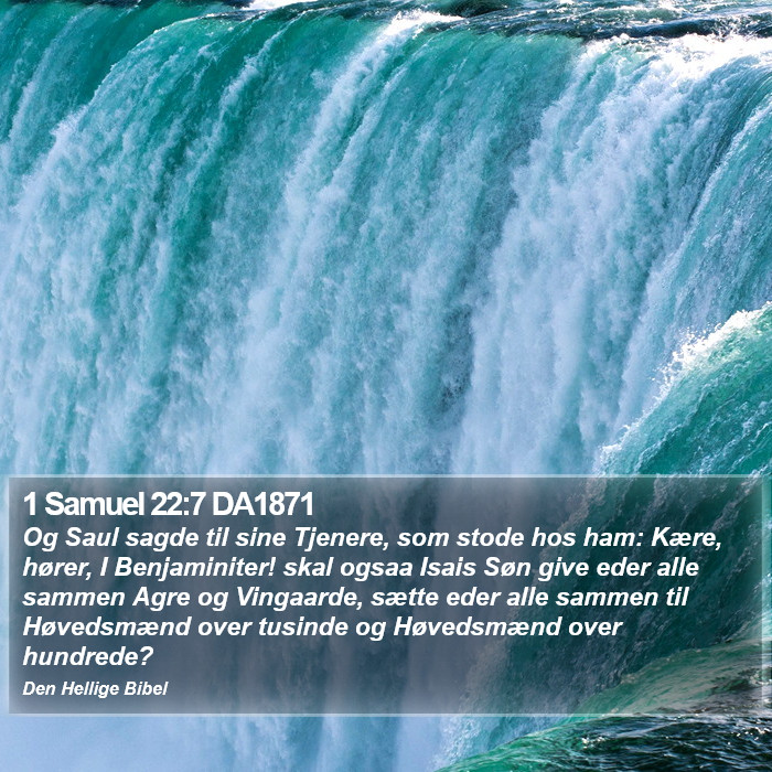 1 Samuel 22:7 DA1871 Bible Study