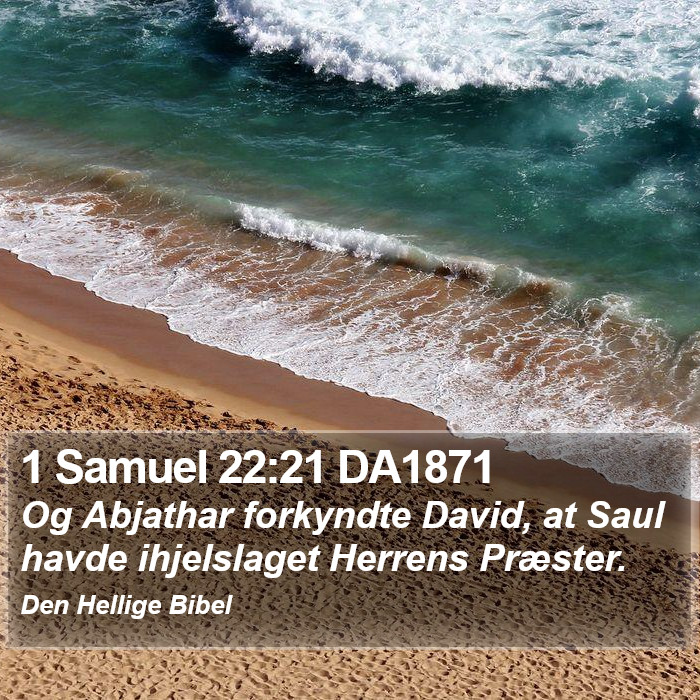 1 Samuel 22:21 DA1871 Bible Study