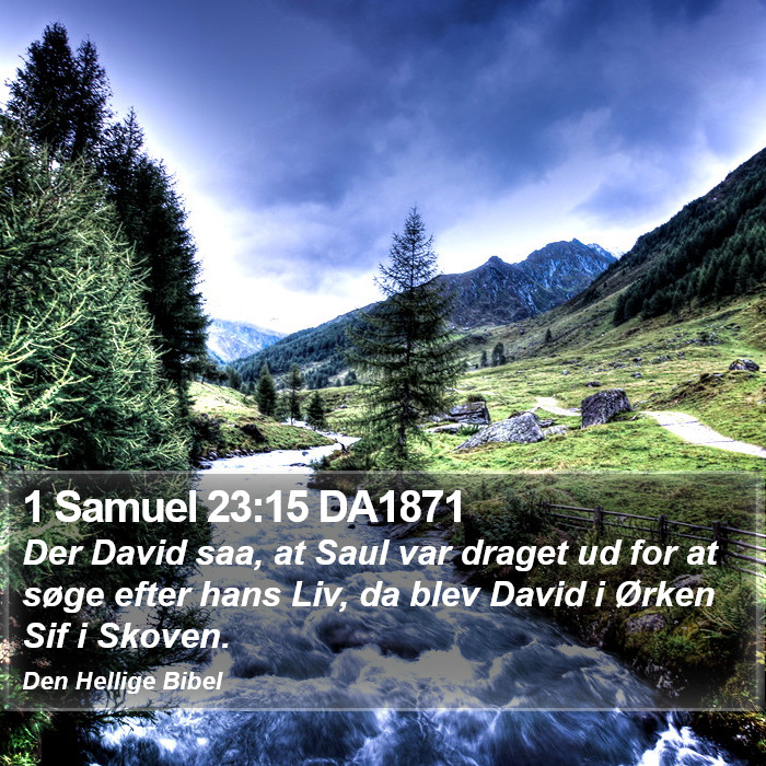 1 Samuel 23:15 DA1871 Bible Study