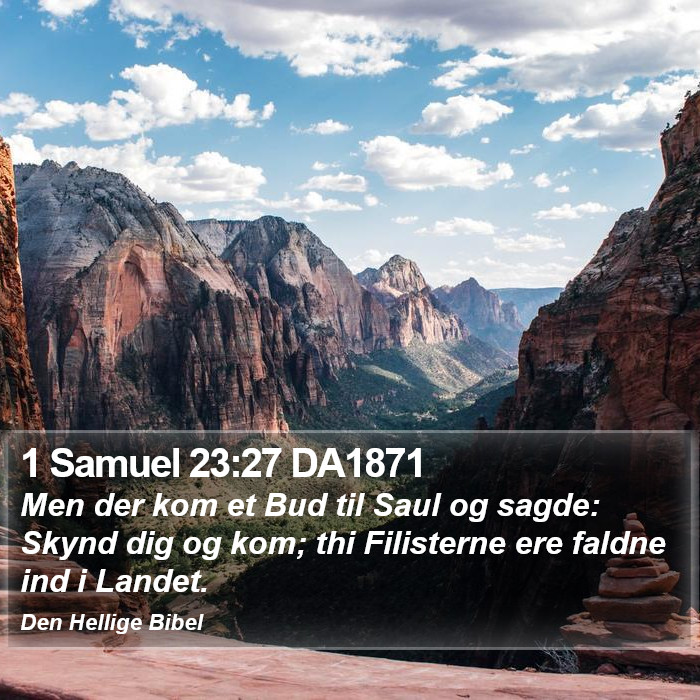 1 Samuel 23:27 DA1871 Bible Study