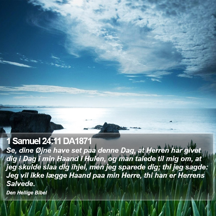 1 Samuel 24:11 DA1871 Bible Study