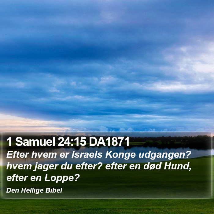 1 Samuel 24:15 DA1871 Bible Study