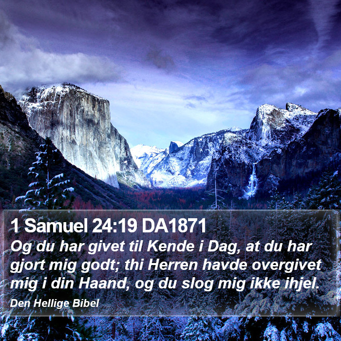 1 Samuel 24:19 DA1871 Bible Study