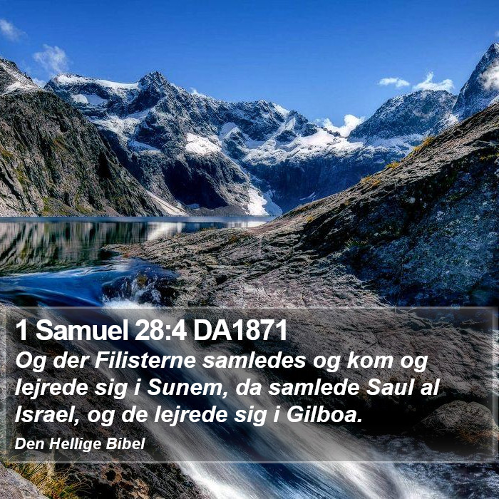 1 Samuel 28:4 DA1871 Bible Study