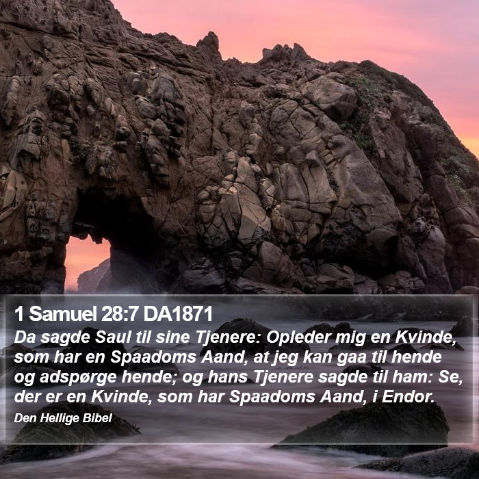 1 Samuel 28:7 DA1871 Bible Study