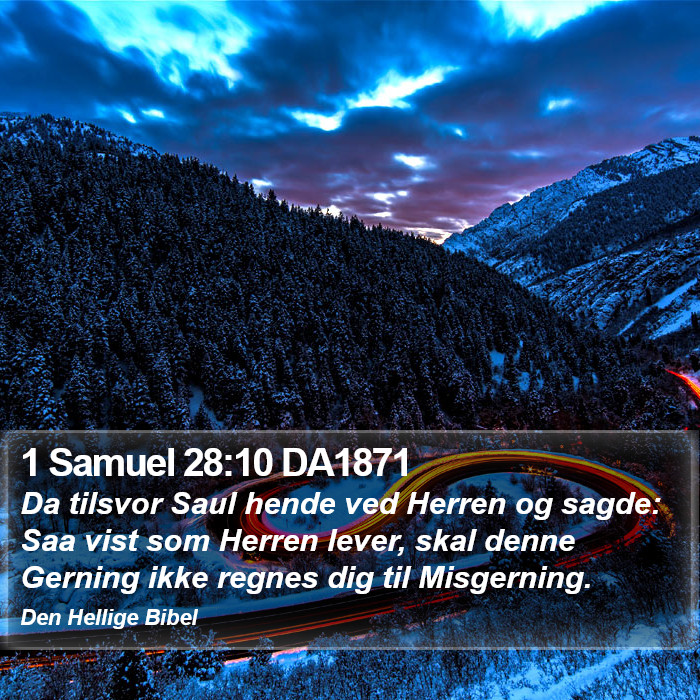 1 Samuel 28:10 DA1871 Bible Study