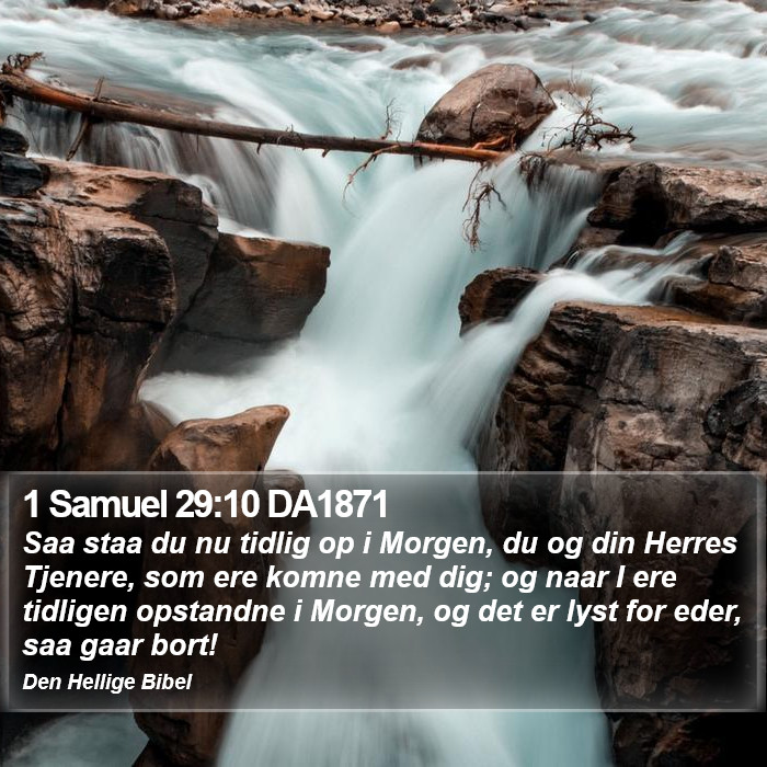 1 Samuel 29:10 DA1871 Bible Study