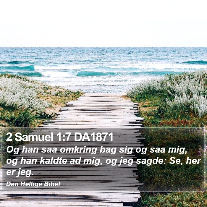 2 Samuel 1:7 DA1871 Bible Study